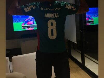 Com camisa de Andreas Pereira, Deyverson comemora eliminação do Flamengo na Libertadores
