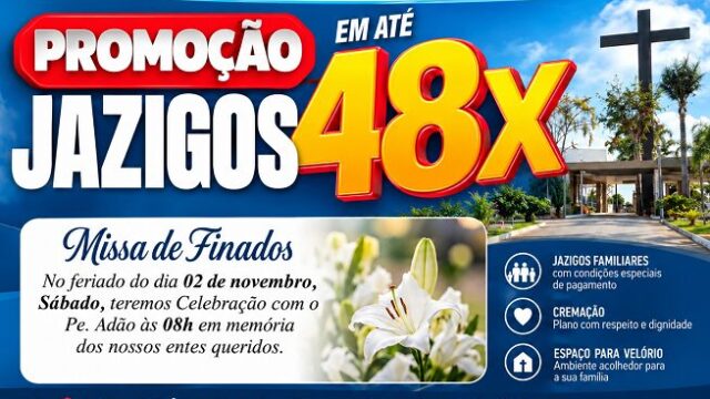 Dia de Finados terá missa e homenagens no Cemitério Rosa Mística, em Votuporanga