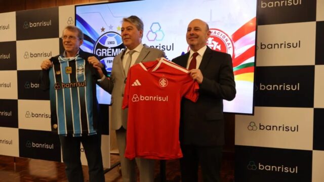 Dupla Gre-Nal oficializa Banrisul como patrocinador máster até o fim do Brasileirão; saiba mais