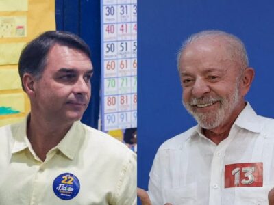 O voto dos candidatos: Flávio pede mudança e Lula agradece mobilização
