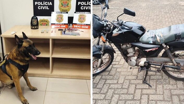 Operação da Deic apreende drogas e recupera moto em Rio Preto