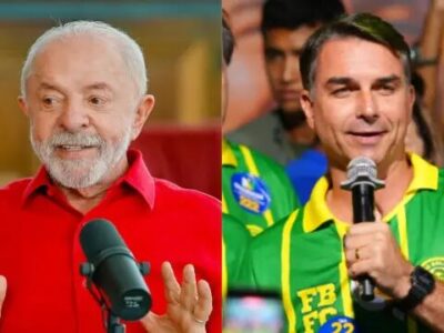Quaest aponta empate técnico entre Flávio Bolsonaro, com 45%, e Lula, com 44%