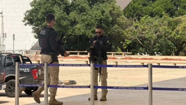 STF reforça segurança com policiais fortemente armados antes do segundo turno