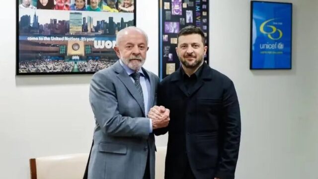 Zelensky parabeniza Lula e agradece ‘apoio inabalável’ do Brasil à Ucrânia